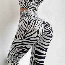 Load image into Gallery viewer, Zebra Pattern Hip Lifting Pants for Women High Waist, Sports, Fast drying Yoga Pants Or Bra