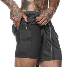 Load image into Gallery viewer, Mens 2 in 1 Fitness Running Shorts