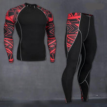 Load image into Gallery viewer, Men's Powerful Crossfit and Bodybuilding Top And Bottom Sets