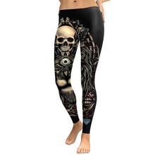 Load image into Gallery viewer, Skull Workout Leggings