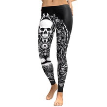 Load image into Gallery viewer, Skull Workout Leggings