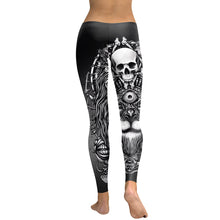 Load image into Gallery viewer, Skull Workout Leggings