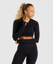 Load image into Gallery viewer, New Women's Long Sleeve Fitness Crop Top