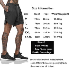 Load image into Gallery viewer, Mens 2 in 1 Fitness Running Shorts