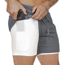 Load image into Gallery viewer, Mens 2 in 1 Fitness Running Shorts