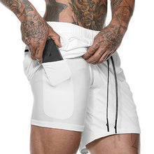 Load image into Gallery viewer, Mens 2 in 1 Fitness Running Shorts