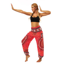 Load image into Gallery viewer, Red Harem Yoga And Meditation Pants