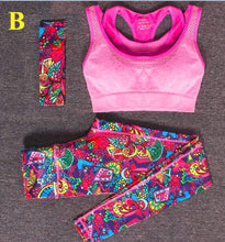 Load image into Gallery viewer, Colorful, Comfy 3pc Workout Set