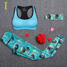 Load image into Gallery viewer, Colorful, Comfy 3pc Workout Set