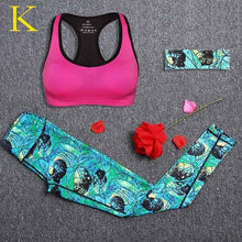 Load image into Gallery viewer, Colorful, Comfy 3pc Workout Set