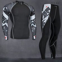 Load image into Gallery viewer, Men's Powerful Crossfit and Bodybuilding Top And Bottom Sets