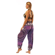 Load image into Gallery viewer, Purple Harem Yoga And Meditation Pants