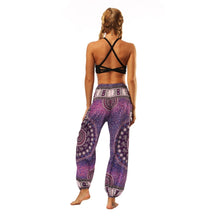 Load image into Gallery viewer, Purple Harem Yoga And Meditation Pants