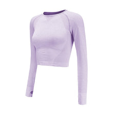 Load image into Gallery viewer, Vital Seamless Long Sleeve Crop Top