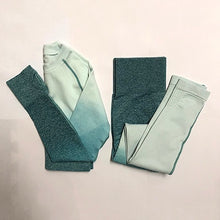 Load image into Gallery viewer, Ombre Leggings And Cropped Shirts