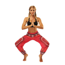 Load image into Gallery viewer, Red Harem Yoga And Meditation Pants