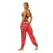 Load image into Gallery viewer, Red Harem Yoga And Meditation Pants