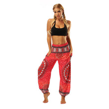Load image into Gallery viewer, Red Harem Yoga And Meditation Pants