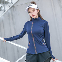 Load image into Gallery viewer, Angled Zipper Yoga And Active Wear Jacket