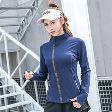 Load image into Gallery viewer, Angled Zipper Yoga And Active Wear Jacket