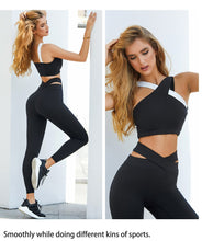 Load image into Gallery viewer, Women 2 Pieces Yoga Set Activewear High Impact Bra &amp; Push Up Leggings