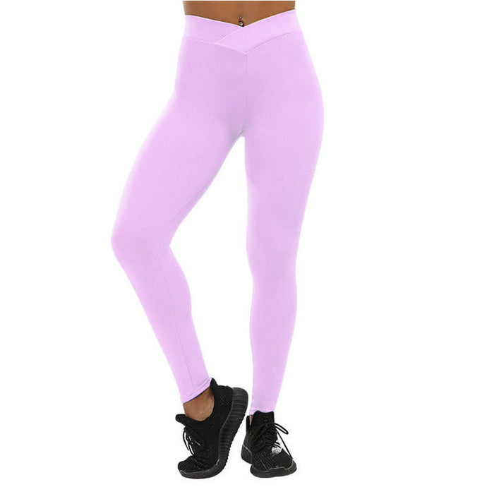 Cross Waist Sports Leggings