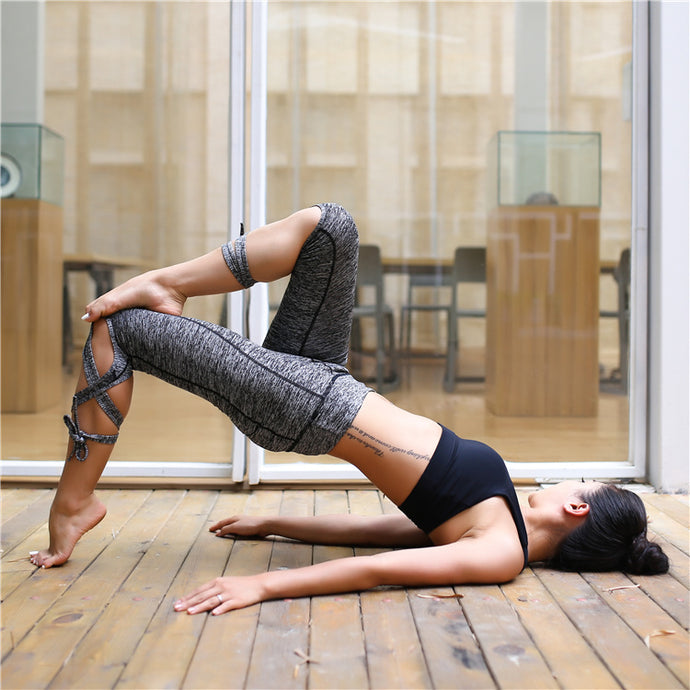 Quick-Dry Winding Ballet-Inspired Ankle-Length Pants for Yoga