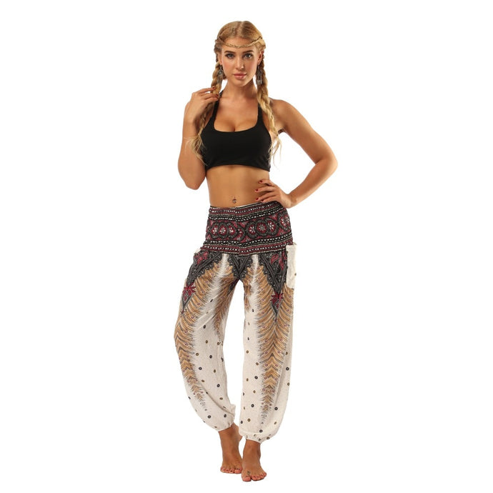 Feather Harem Yoga And Meditation Pants