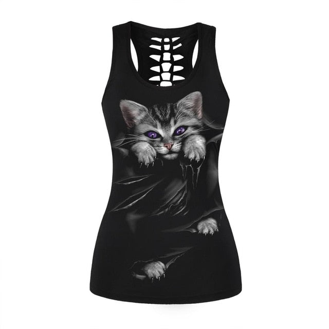 Bad Cat Tank Tops