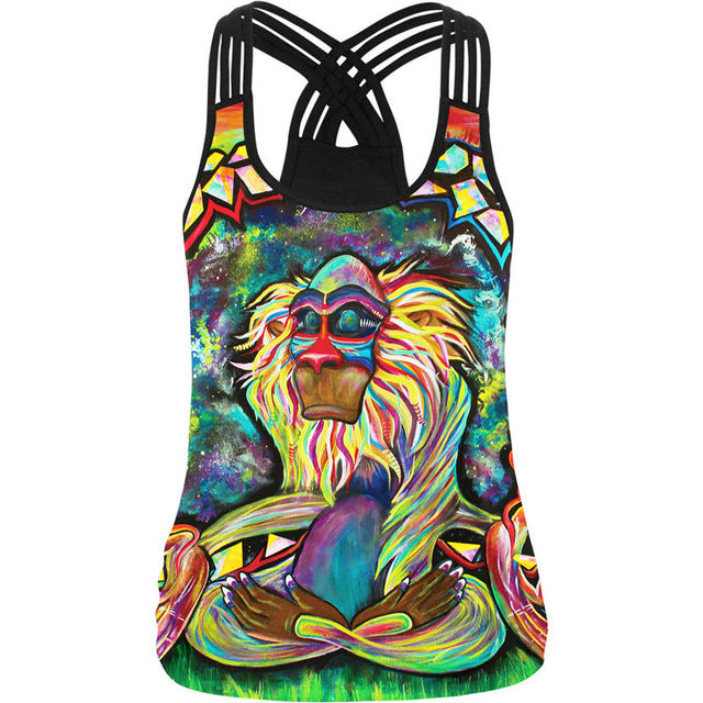 Meditating Monkey Yoga Shirt